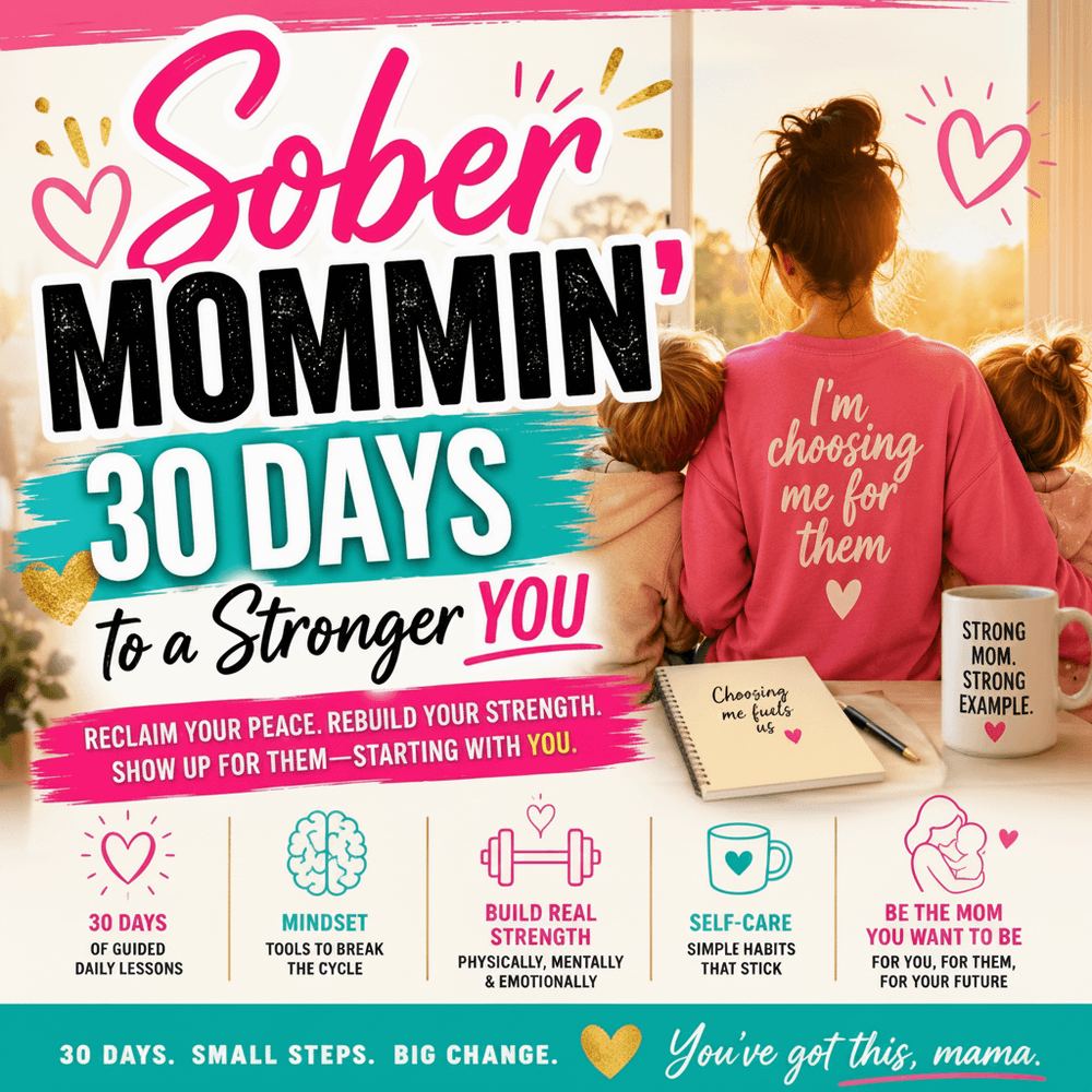 Sober Mommin' 30 Days to a Stronger You program cover